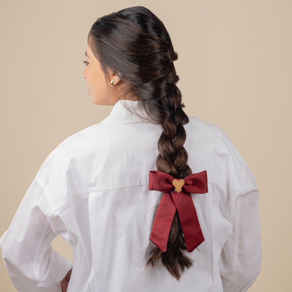 Heart of Gold Red Bow