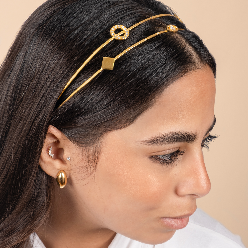 Royal charms double hairband