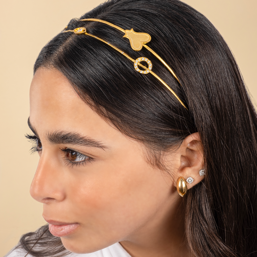 Royal charms double hairband