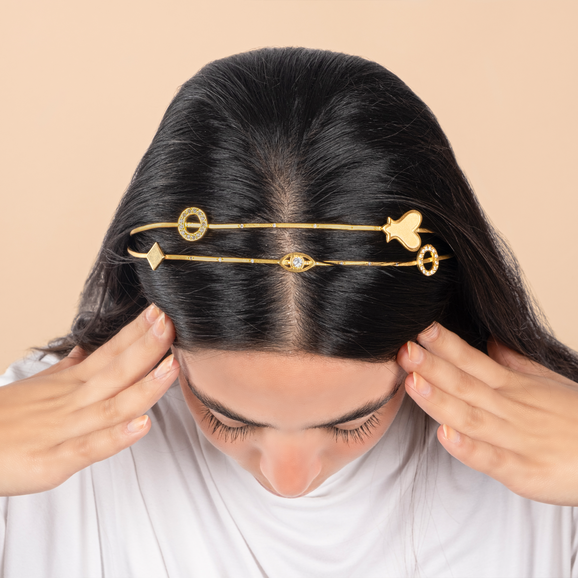 Royal charms double hairband