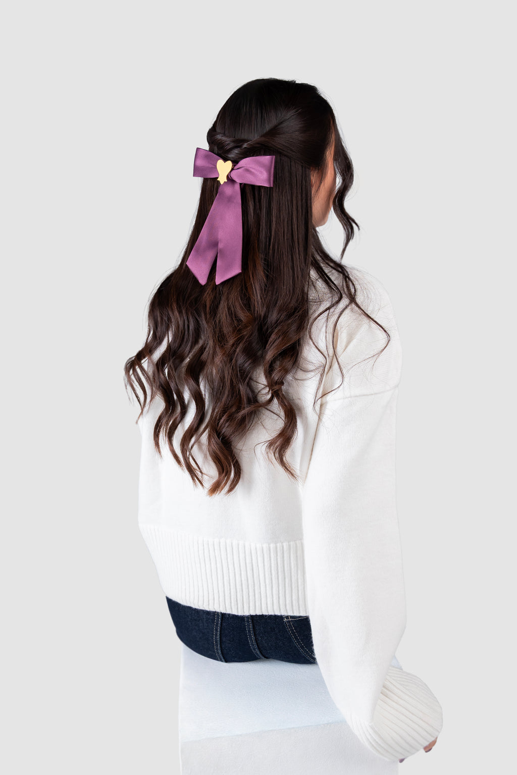 Qalb Bow - Purple