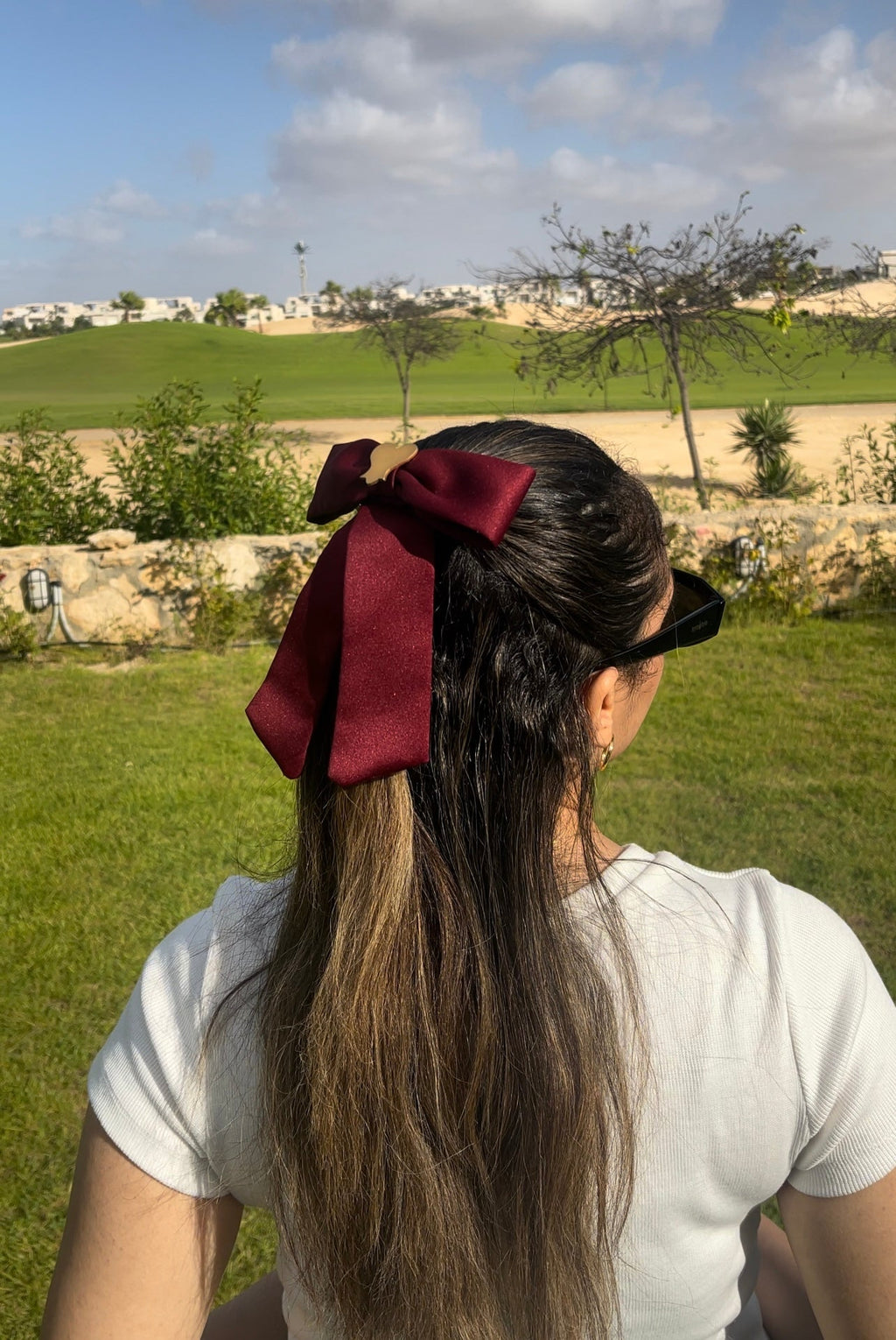 Heart of Gold Red Bow