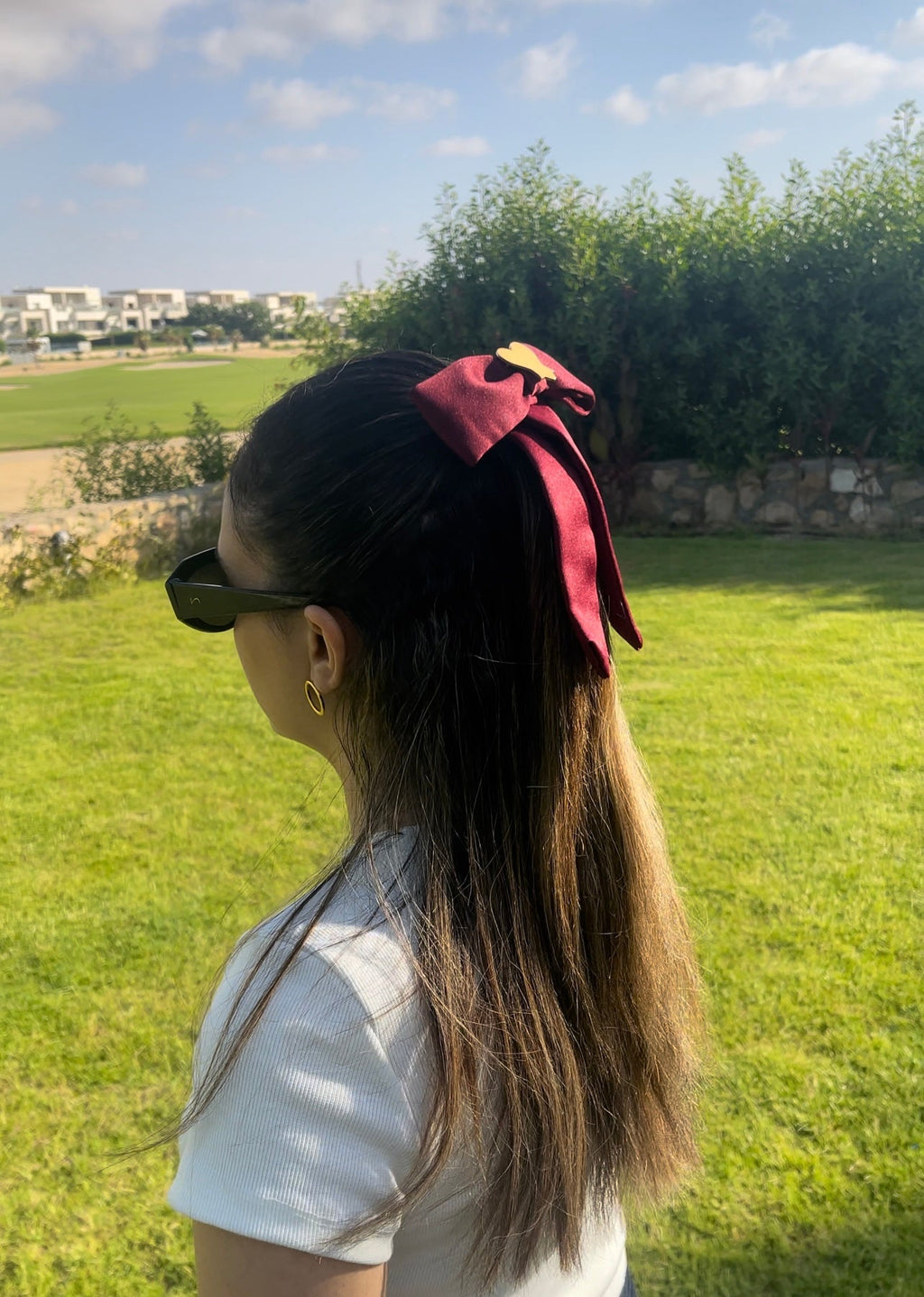 Heart of Gold Red Bow